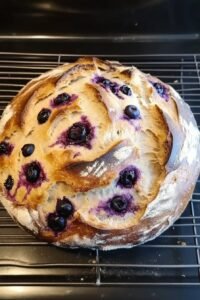 Blueberry Lemon Cream Cheese Sourdough Bread