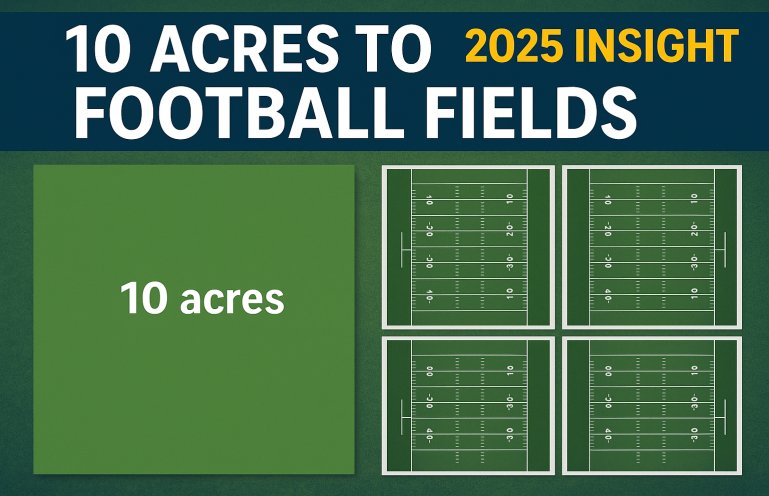 How Large Is 10 Acres to Football Fields? A 2025 Insight How Large Is 10 Acres to Football Fields? A 2025 Insight