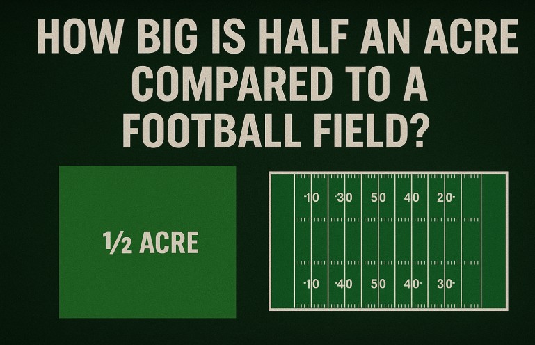 How Big Is Half an Acre Compared to a Football Field?
