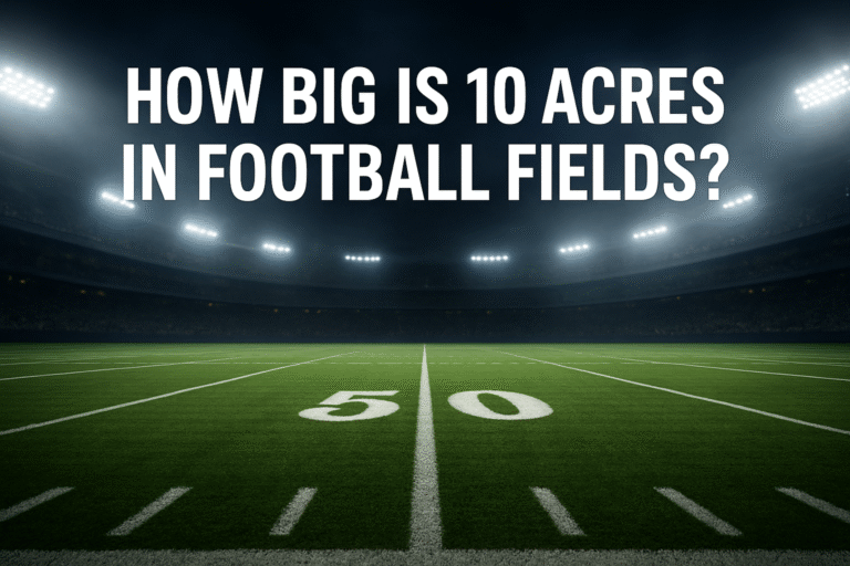 10 Acres in Football Fields