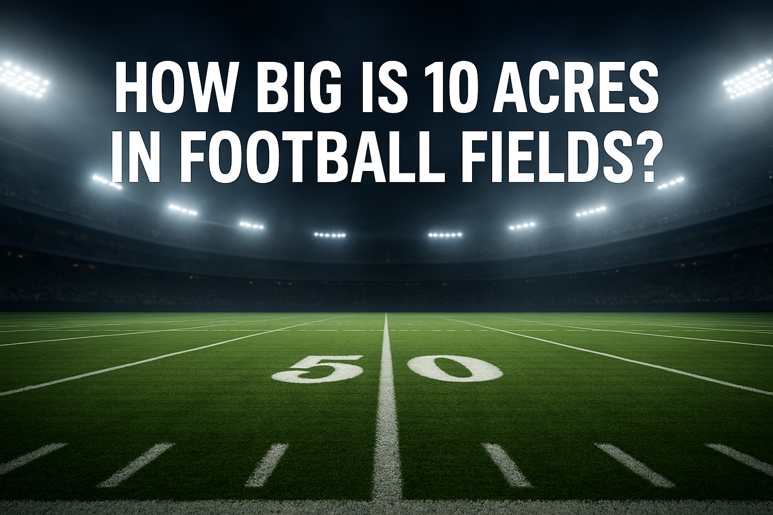 10 Acres in Football Fields