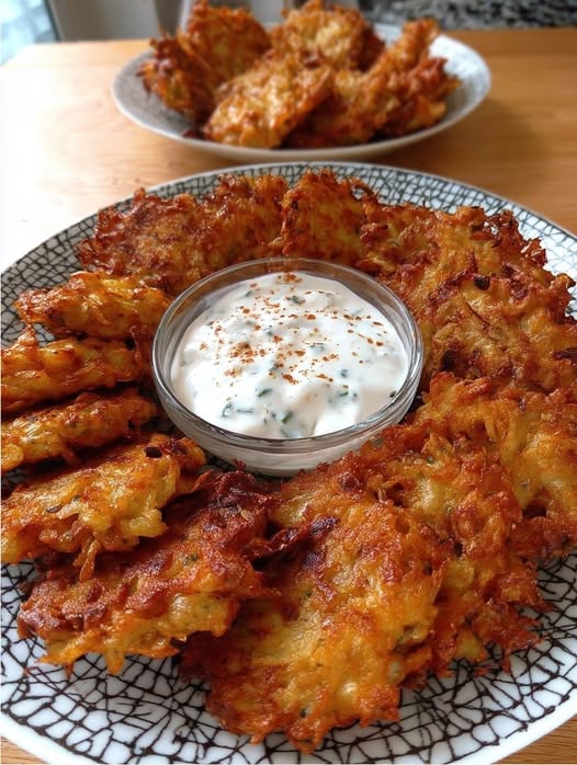 Crispy Fritters with Creamy Dip Recipe