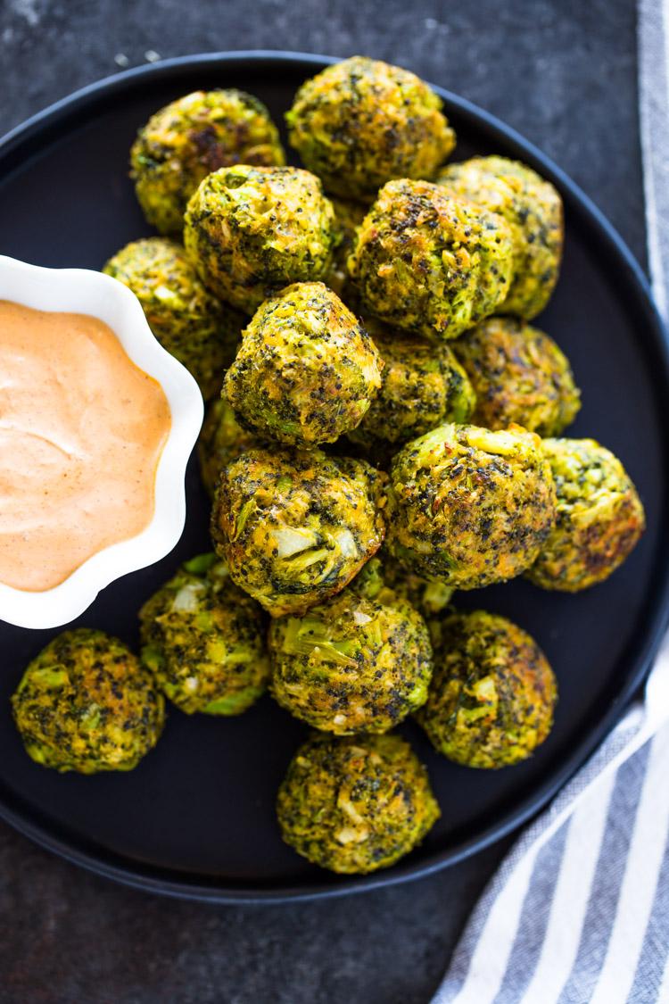 Keto Broccoli Cheese Bites (Healthy Snack)