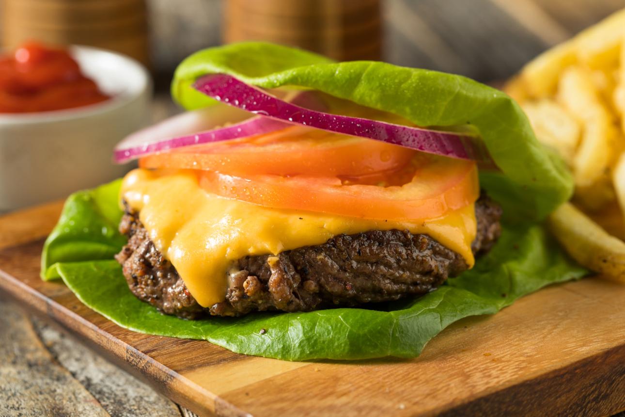 Keto Lettuce Wrap Burger (No Bun Burger)