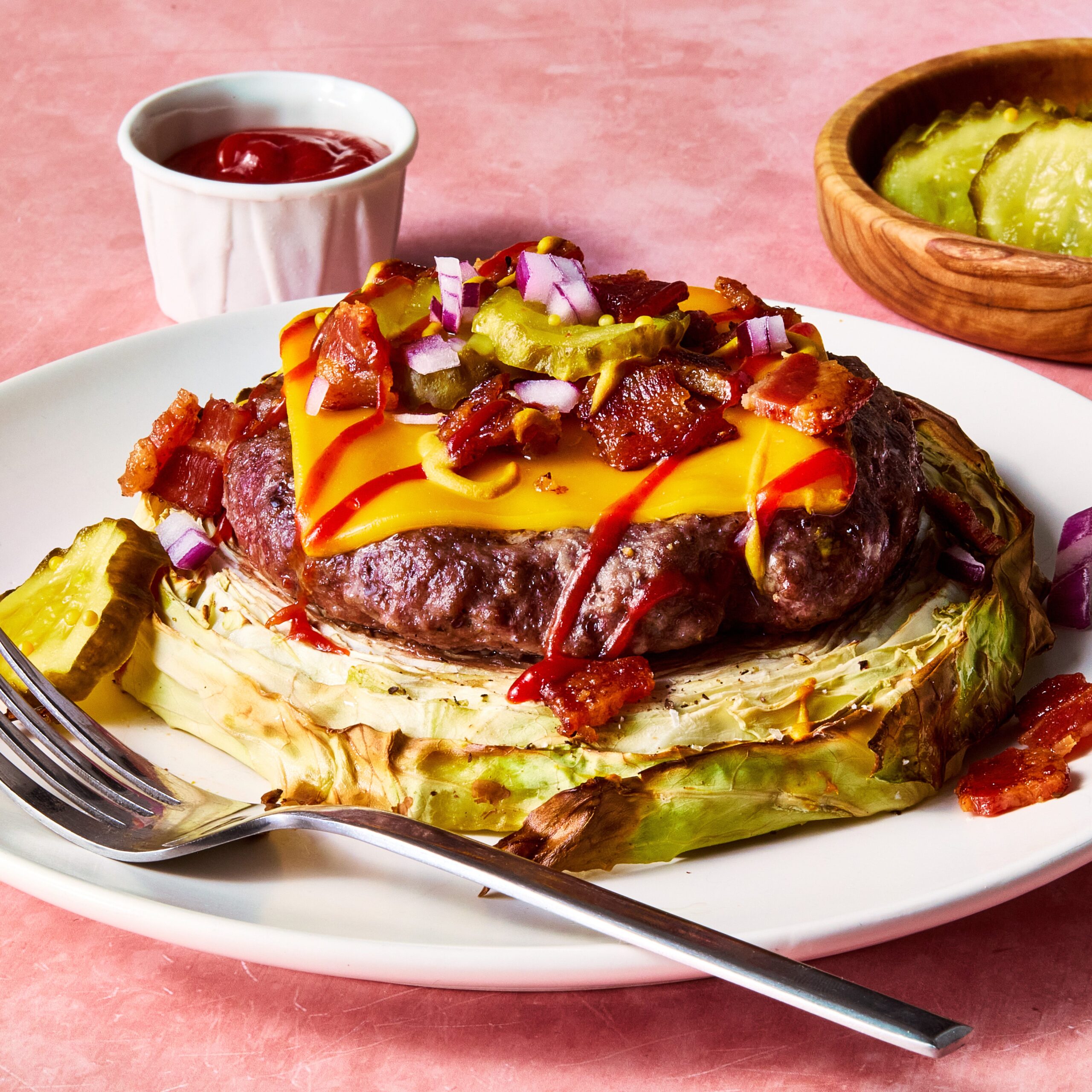 Roasted Cabbage Burgers (Healthy & Keto-Friendly)