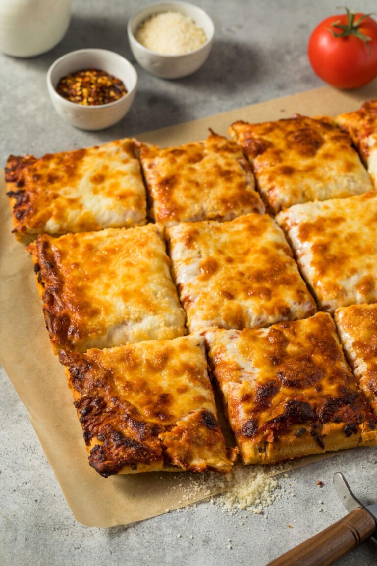 Grandma Pizza (Crispy, Thin & Super Tasty!)
