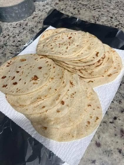 Homemade Sourdough Flour Tortillas